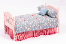 Load image into Gallery viewer, Decorated Single Bed &amp; Matching Table in PInk and Blue

