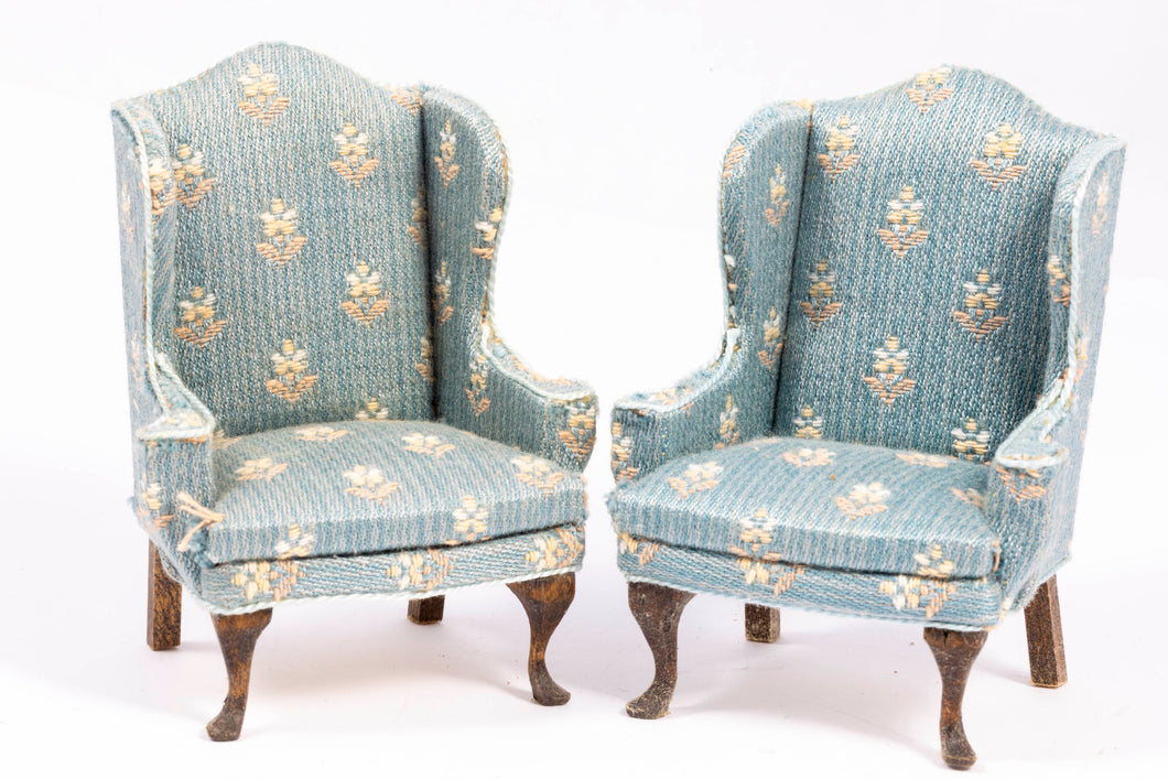 Pair of Wing Back Chairs by Sue Hoeltge