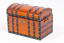 Load image into Gallery viewer, Domed Wooden Trunk with Paper Lining by Reutter Porcelain
