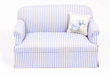 Load image into Gallery viewer, Blue Striped Sofa &amp; Chair
