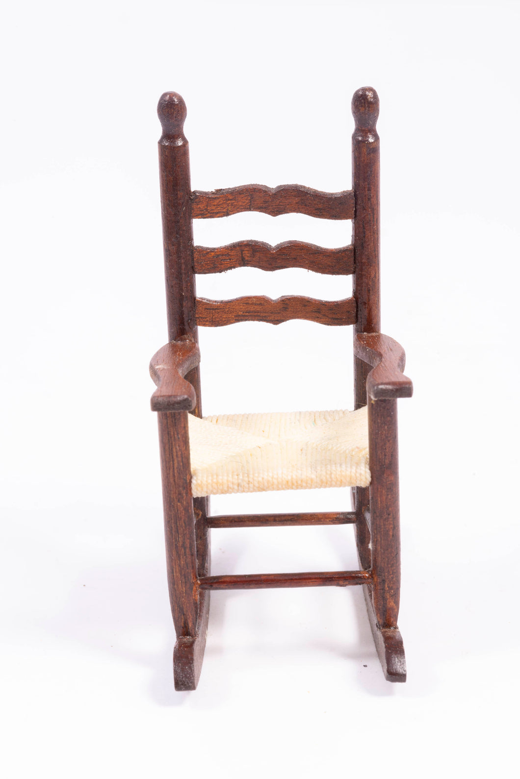 Wooden Rocking Chair with Rush Seat
