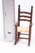 Load image into Gallery viewer, Wooden Rocking Chair with Rush Seat
