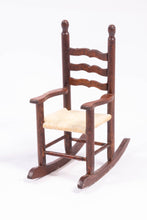 Load image into Gallery viewer, Wooden Rocking Chair with Rush Seat
