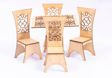Load image into Gallery viewer, Laser Cut Table &amp; Chairs
