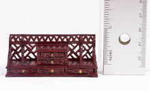 Load image into Gallery viewer, Office / Library Desk Top Cabinet with Fretwork
