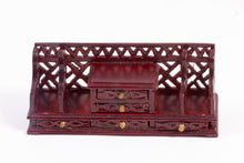 Load image into Gallery viewer, Office / Library Desk Top Cabinet with Fretwork
