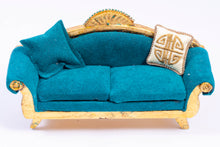 Load image into Gallery viewer, Art Deco Sofa with Cushions
