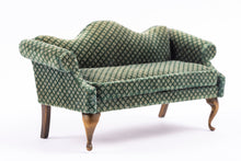 Load image into Gallery viewer, Nellie Belt Upholstered Camel Back Sofa - From Estate of Lee Lefkowitz
