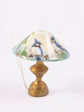 Load image into Gallery viewer, NiGlo (Nicole Minnick) Porcelain Lamp with Hand Painted Blue Jay
