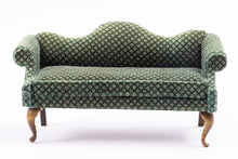 Load image into Gallery viewer, Nellie Belt Upholstered Camel Back Sofa - From Estate of Lee Lefkowitz
