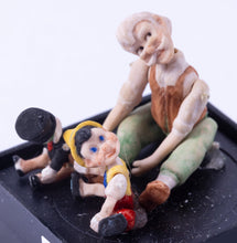 Load image into Gallery viewer, Geppetto, Pinocchio &amp; Jiminy Cricket Porcelain Set of 3

