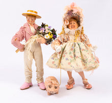 Load image into Gallery viewer, Terrific Hand Sculpted Dolls &amp; Pig - From Smith Estate
