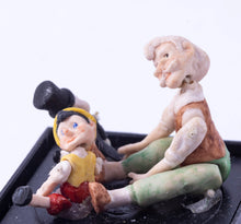 Load image into Gallery viewer, Geppetto, Pinocchio &amp; Jiminy Cricket Porcelain Set of 3
