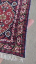 Load and play video in Gallery viewer, Dollhouse Miniature ~ Petit Point Oriental Geometric Multicolored Rug - Ursula Sauerberg
