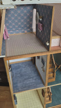 Load and play video in Gallery viewer, 6 Room Pink and Blue Dollhouse *Pre-Owned*
