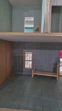 Load and play video in Gallery viewer, Ponderosa Log Cabin Dollhouse And Garage - 1" Scale
