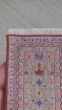 Load and play video in Gallery viewer, Dollhouse Miniature ~ Petit Point Oriental Red Rug with Embellishments - Ursula Sauerberg
