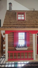 Load and play video in Gallery viewer, Dollhouse Miniature ~ Christmas Decorated Log Cabin
