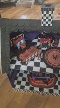 Load and play video in Gallery viewer, Purple Halloween House w/ Furniture *Pre-Owned*
