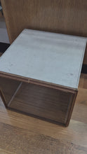Load and play video in Gallery viewer, Handmade Living Room RoomBox with Wall Sconces and Striped Wallpaper
