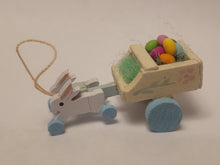 Load image into Gallery viewer, Easter Bunny Cart with Vibrant Colored Eggs
