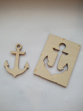Load image into Gallery viewer, Anchor Design – Wooden Cutout Sign

