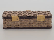 Load image into Gallery viewer, Al Chandronnait – Woven Picnic Basket with Fabric Closing Latch

