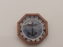 Load image into Gallery viewer, ¾&quot; Sailor&#39;s Valentine ‐ Anchor with Shells – by Pam Friend

