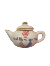 Load image into Gallery viewer, English RM – 'God Bless America'  Porcelain Teapot
