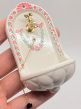 Load image into Gallery viewer, Dollhouse Miniature ~ Porcelain Outdoor Wall Sink by Bodo Hennig
