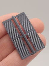 Load image into Gallery viewer, Dollhouse Miniature ~ 1/4&quot; Scale, Grandt Line 14&quot; x 64&quot; Louvered Shutters #3541
