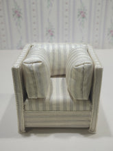 Load image into Gallery viewer, 4pc Striped Handmade Living Room Set w/ Couch, 2 Chairs, and Ottoman
