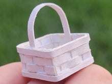 Load image into Gallery viewer, Al Chandronnait – White Square Basket with Handle
