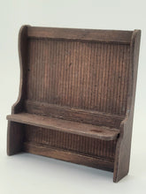 Load image into Gallery viewer, Dollhouse Miniature ~ 1/2&quot; Scale, Wooden Entry Bench
