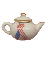 Load image into Gallery viewer, English RM – 'God Bless America'  Porcelain Teapot
