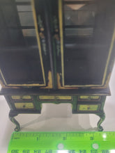 Load image into Gallery viewer, Black Detail-Painted Hutch with Shelves by Bespaq
