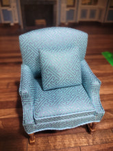 Load image into Gallery viewer, 3pc Blue Aztec Style Pattern Living Room Set by JBM
