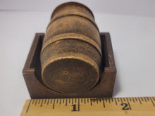 Load image into Gallery viewer, Burgundy Barrel with Wooden Holder
