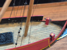 Load image into Gallery viewer, Portuguese Lanteen Rigged Ca. 1500 Caraval Boat Display (No Sails)
