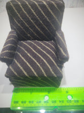 Load image into Gallery viewer, ☆ SALE ☆ 2pc Brown &amp; Tan Striped Sofa and Arm Chair
