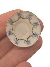 Load image into Gallery viewer, Ron Benson – Floral Blue Bows &amp; Garland Painted Porcelain Bowl

