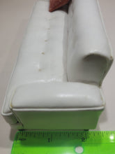 Load image into Gallery viewer, Bespaq 3 Piece White Leather Sofa Set with Two Chairs Couch Living Room Pre Owned Art Deco Modern
