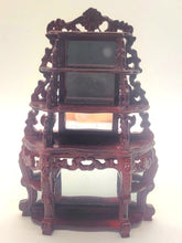 Load image into Gallery viewer, Dollhouse Miniature ~ 1:24 Scale, Oriental Layered Mirrored Shelving Unit
