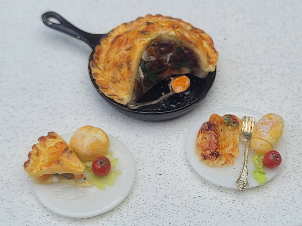 Beef Pot Pie in Skillet