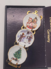 Load image into Gallery viewer, Dollhouse Miniature ~ Christmas Plate Rack 1.388/6, 3 Winter Scenes by Reutter Porcelain
