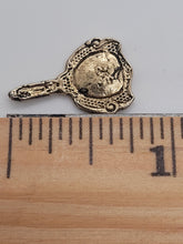 Load image into Gallery viewer, Dollhouse Miniature ~ 1:12 Scale, Reutter Porcelain Metal Mirror and Hair Comb 2pc Set
