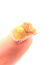 Load image into Gallery viewer, Dollhouse Miniature ~ 1:24 Scale, Fried Fair Food in Plaid Container
