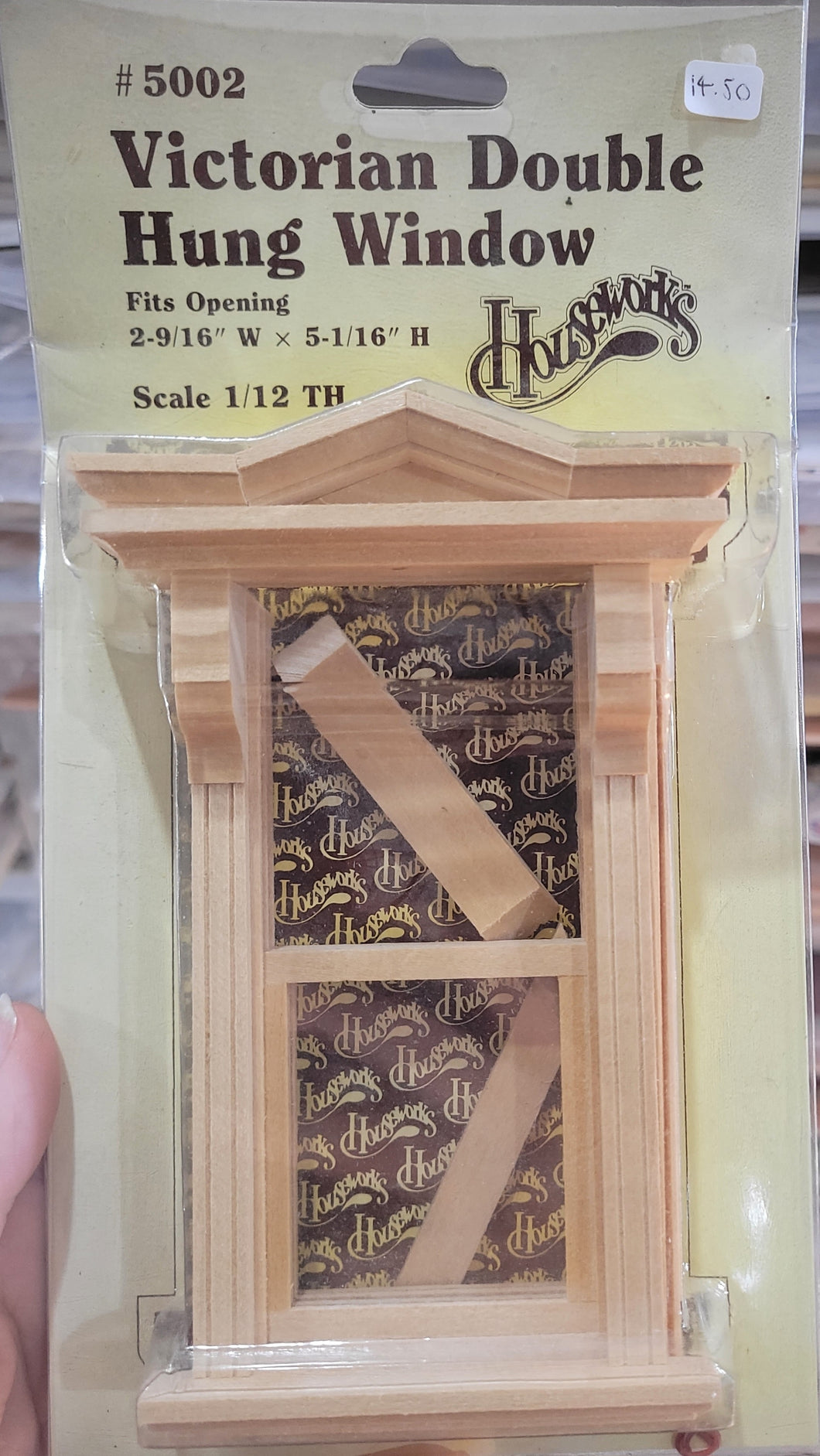 Dollhouse Miniature ~ 1:12 Scale, Victorian Double Hung Window by Houseworks #5002