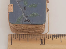 Load image into Gallery viewer, Handpainted Bluejay on Al Chandronnait Basket - 1987
