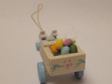 Load image into Gallery viewer, Easter Bunny Cart with Vibrant Colored Eggs
